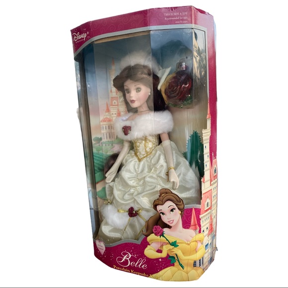Disney Other Disney Princess Belle Porcelain Keepsake Doll Poshmark
